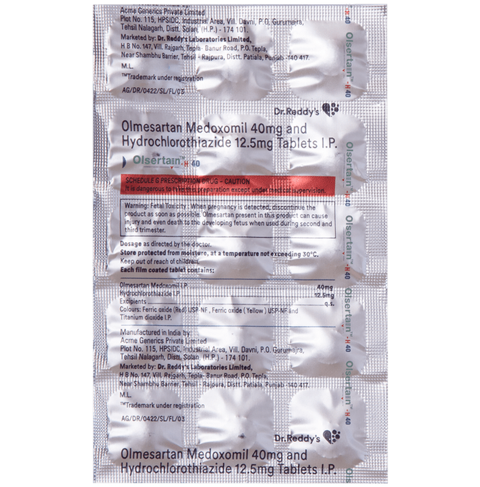 Olsertain-H 40 Tablet