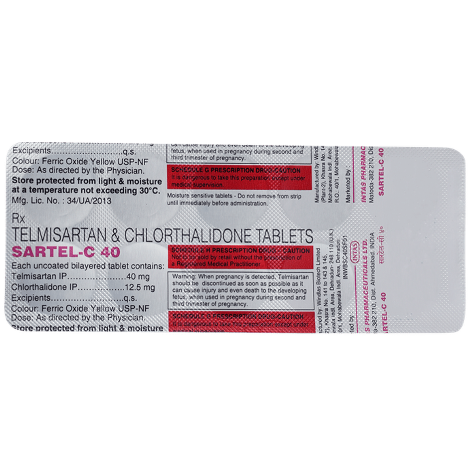 Sartel-C 40 Tablet