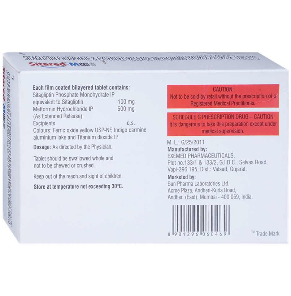 Sitared-M XR 100/500 Tablet