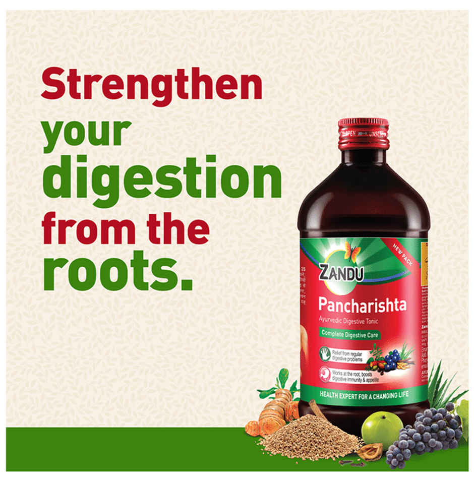 Zandu Pancharishta Ayurvedic Digestive Syrup