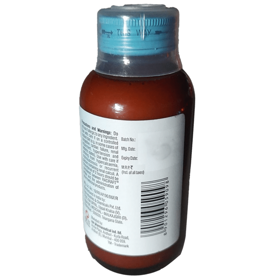 Raciraft Mint Flavour Sugar Free Oral Suspension 