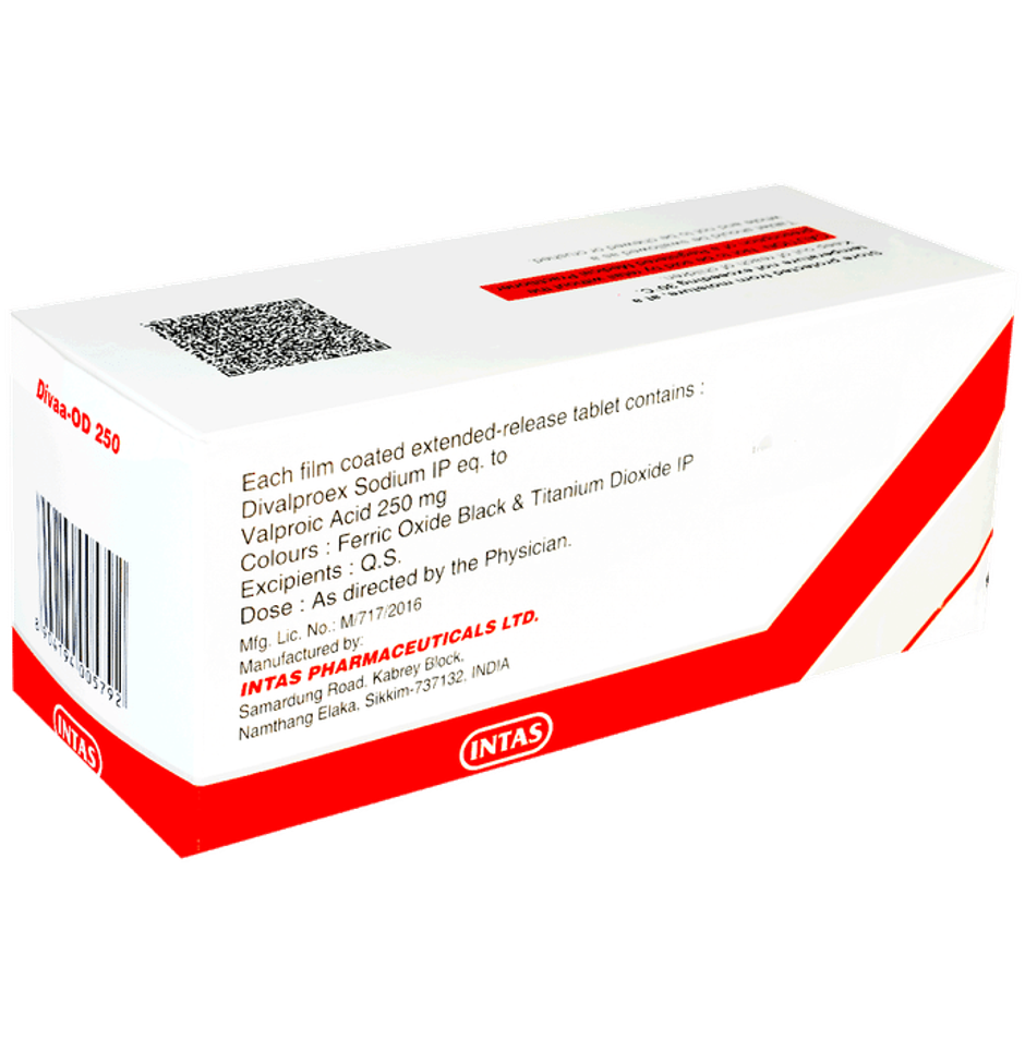 Divaa-OD 250 Tablet ER