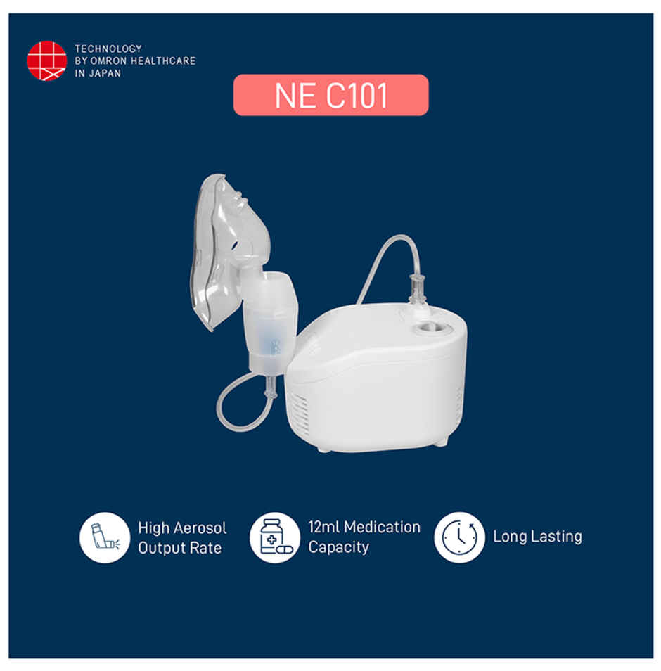 Omron Compressor Nebulizer Ne C101 1'S