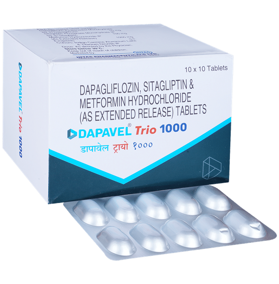 Dapavel Trio 1000 Tablet ER
