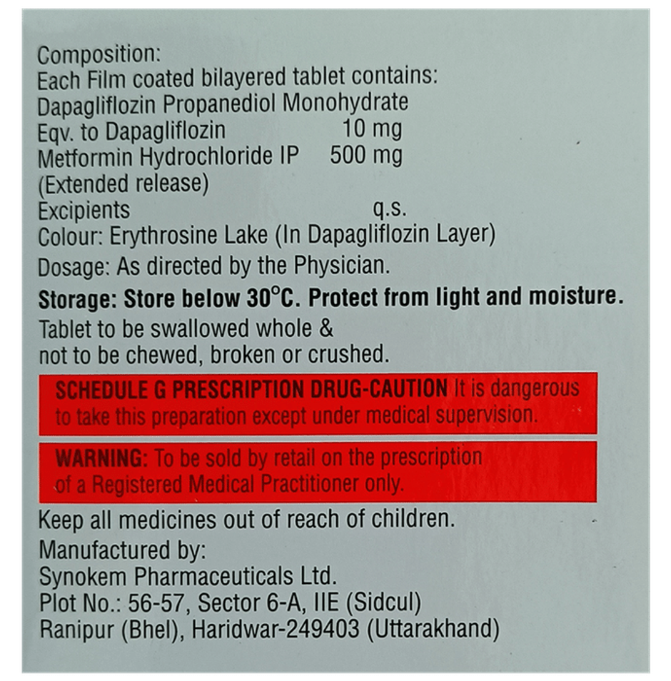 Dapaturn M 10 Tablet ER