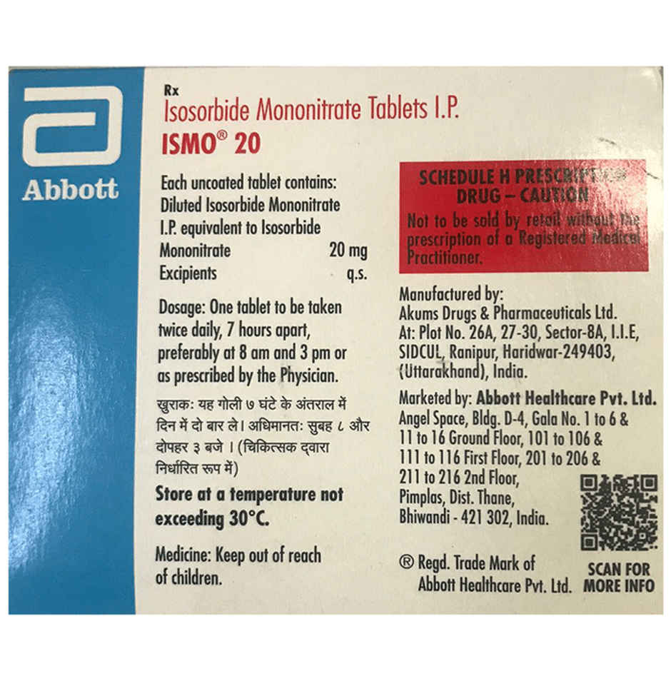 Ismo 20 Tablet