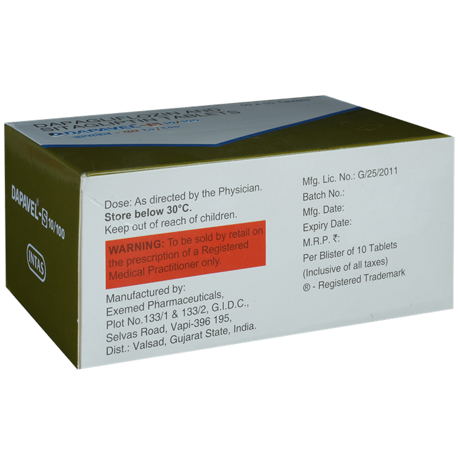 Dapavel-S 10/100 Tablet