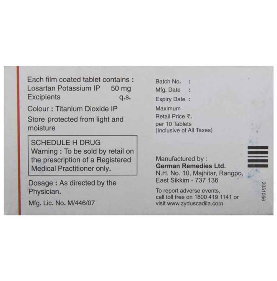 Losacar 50 Tablet