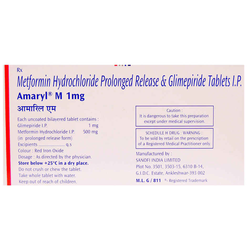 Amaryl M Tablet PR