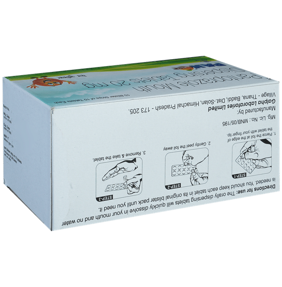 Pan Junior Orange Flavour Tablet MD