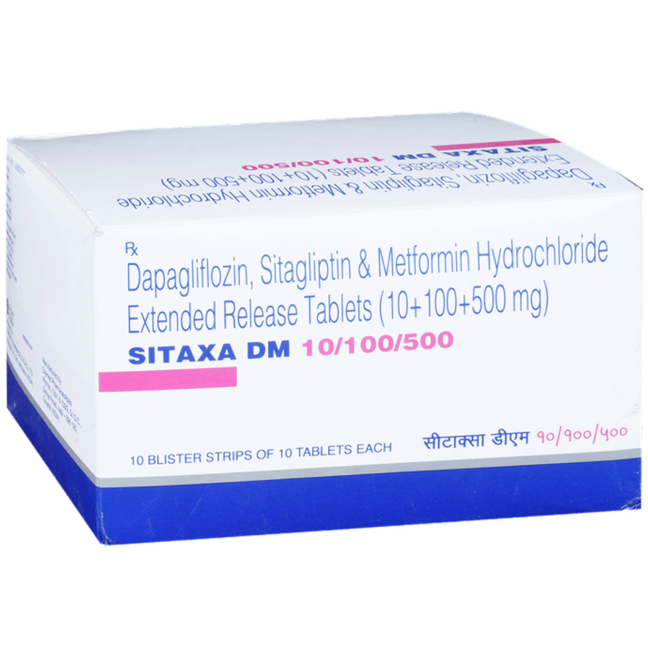 Sitaxa DM 10/100/500 Tablet ER