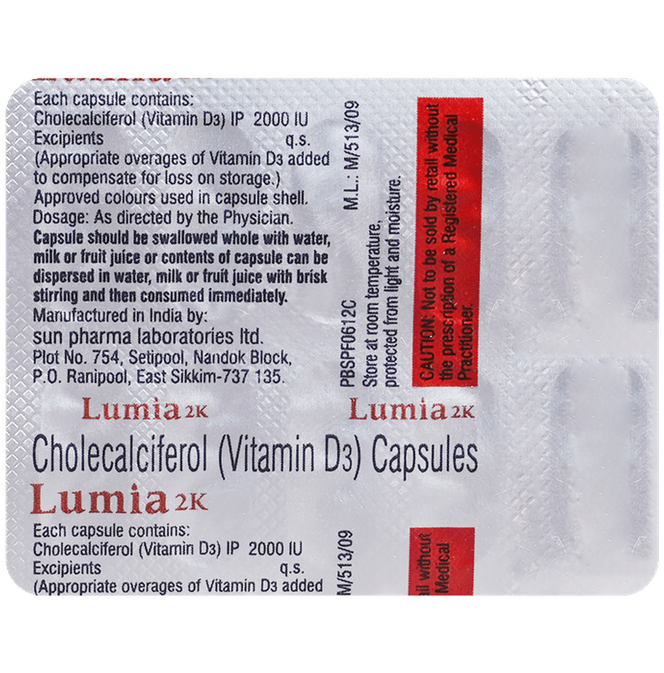 Lumia 2K Vitamin D3 Capsule