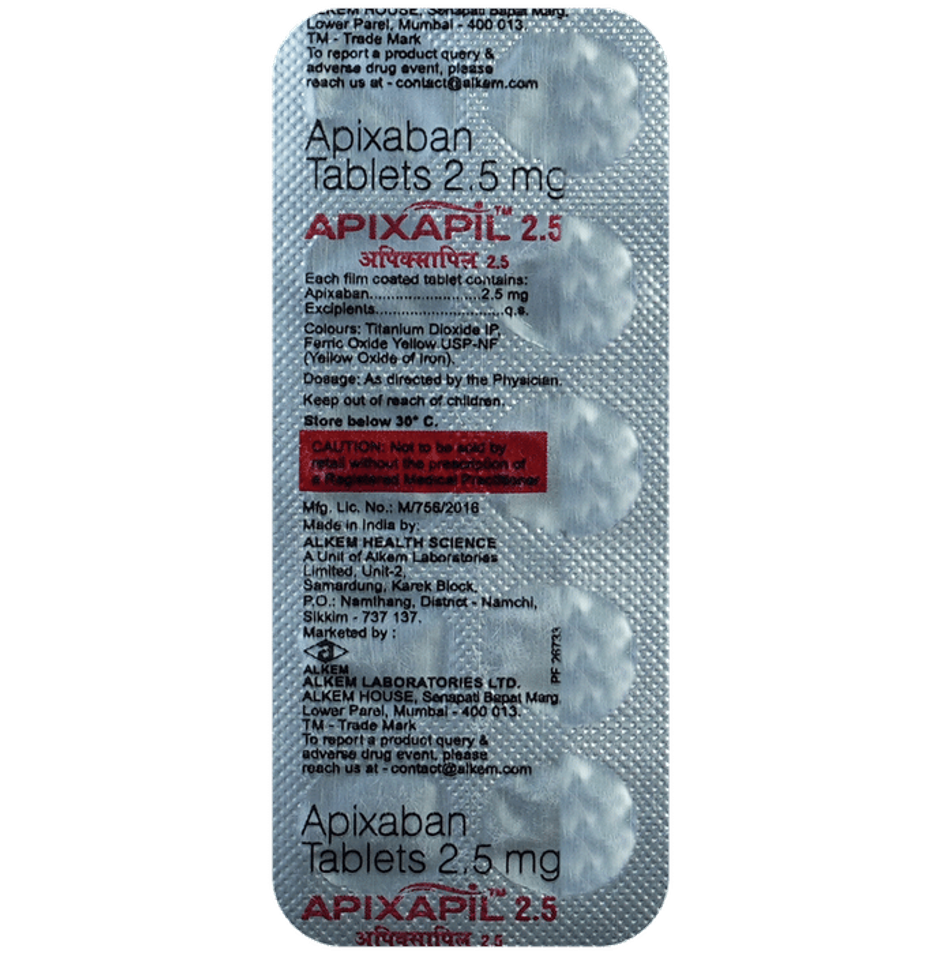 Apixapil 2.5 Tablet
