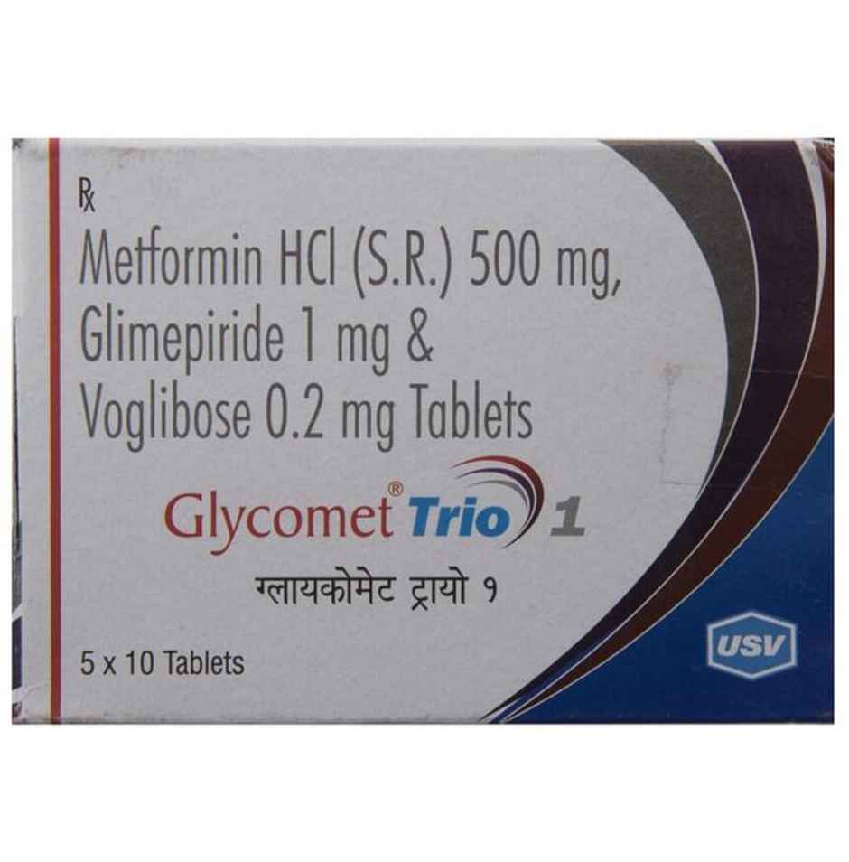 Glycomet Trio 1 Tablet SR