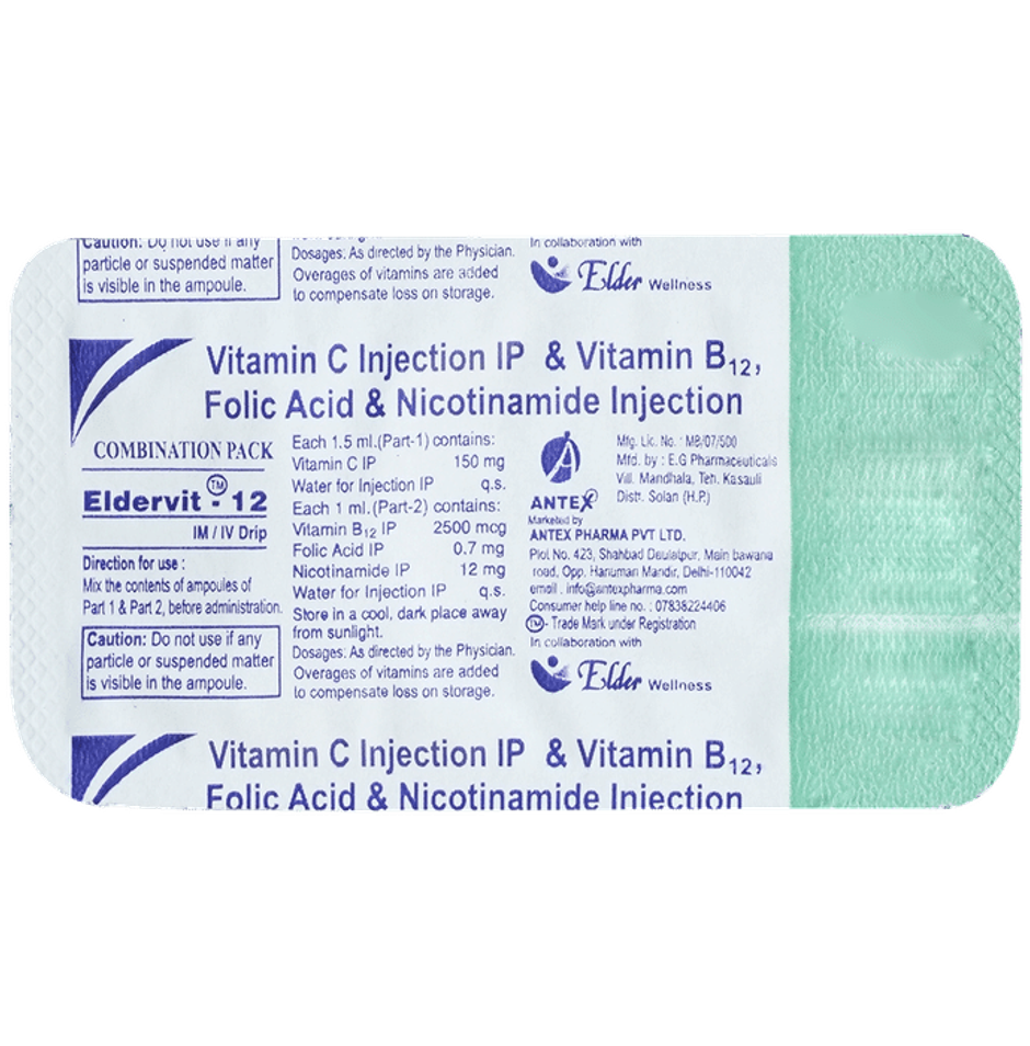 Eldervit-12 Combipack Injection
