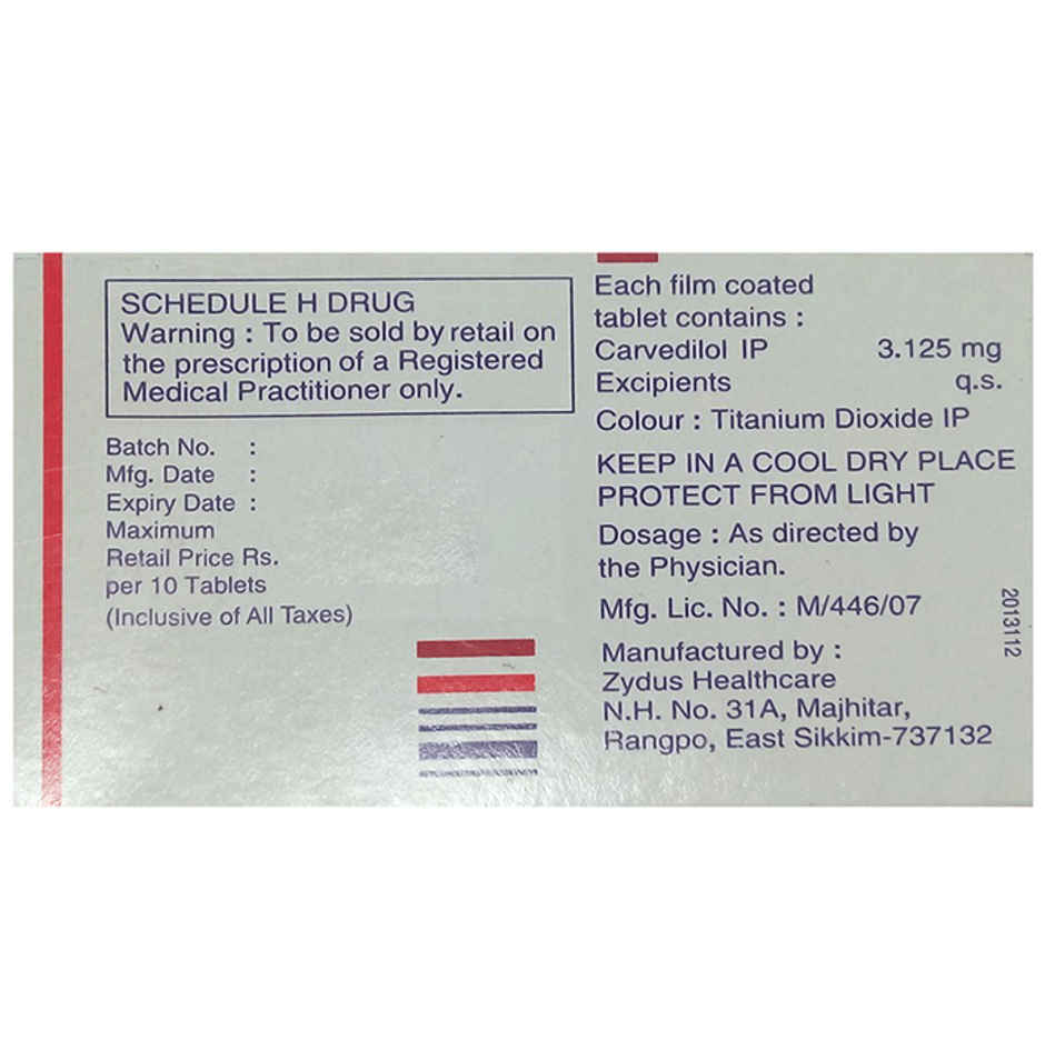 Carvil 3.125 Tablet