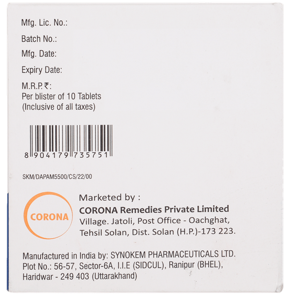 Dapabite M 5/500 Tablet ER
