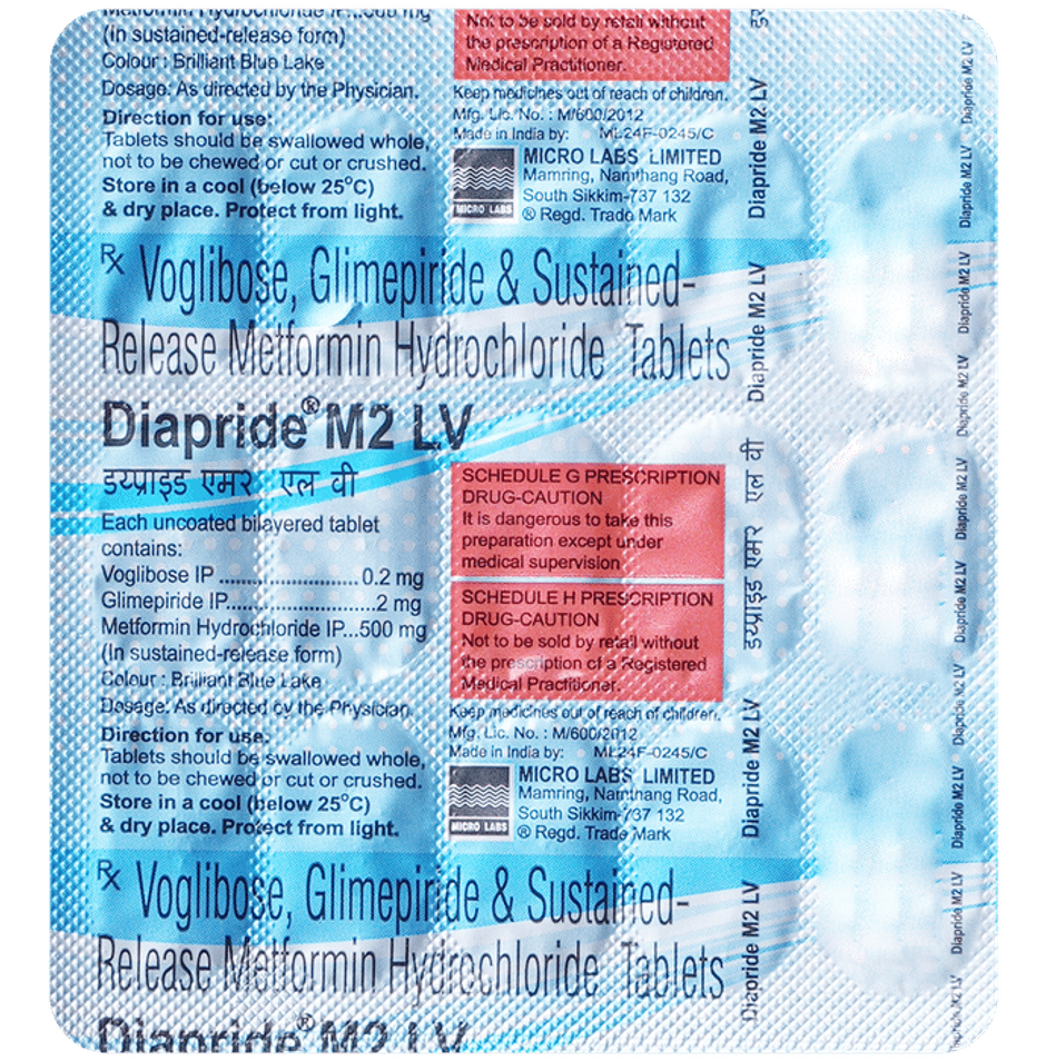 Diapride M2 LV Tablet SR