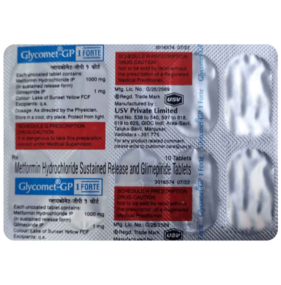 Glycomet-GP 1 Forte Tablet SR