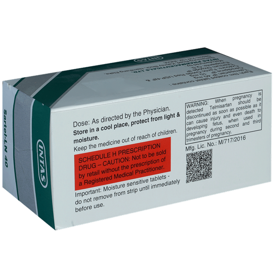 Sartel-LN 40 Tablet