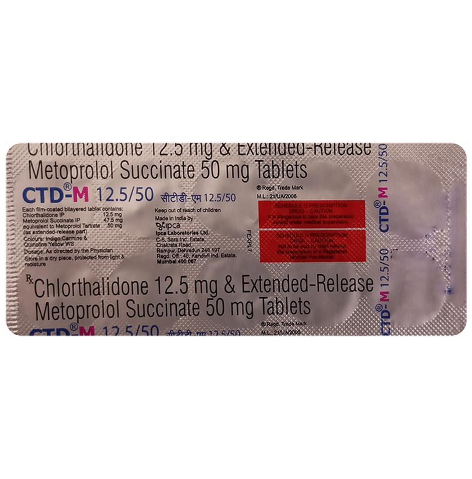 CTD-M 12.5/50 Tablet ER
