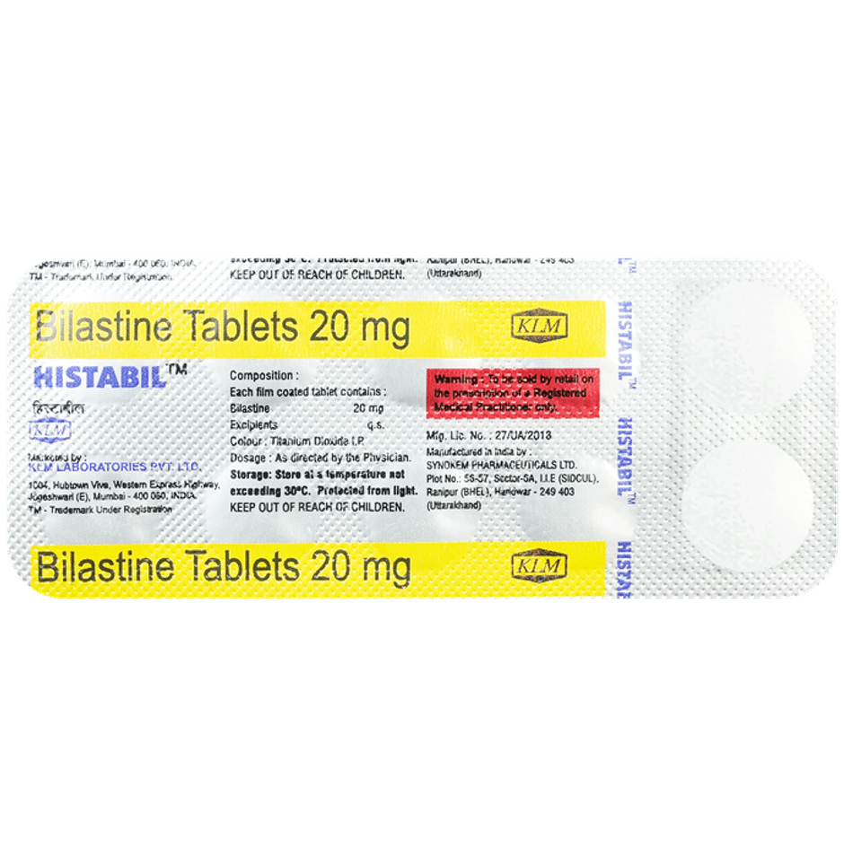 Histabil 20mg Tablet