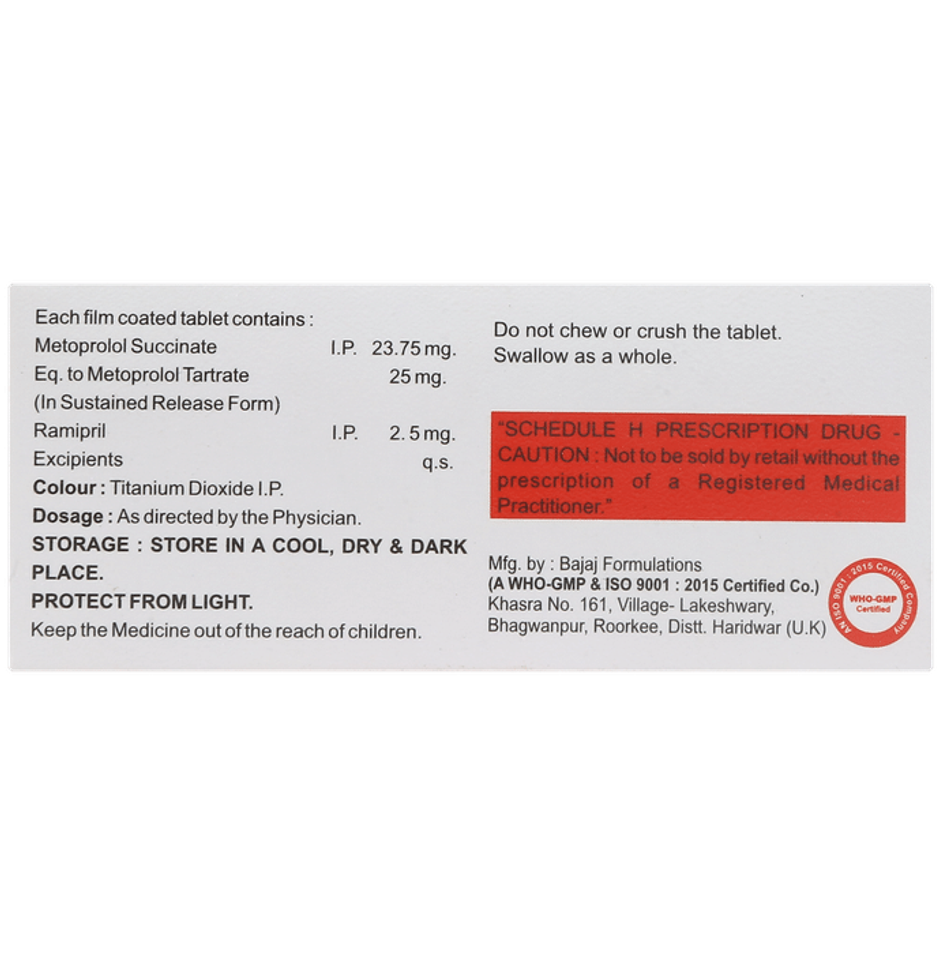 Metoheal XL R 25/2.5 Tablet