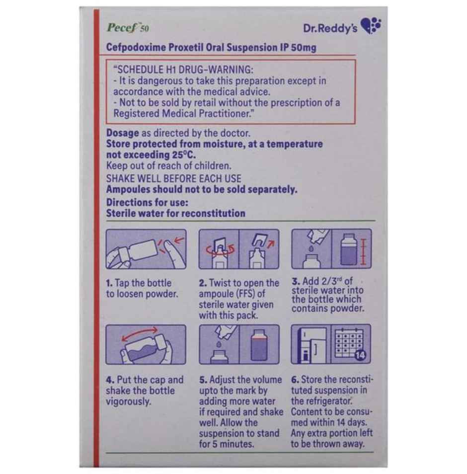 Pecef 50 Oral Suspension