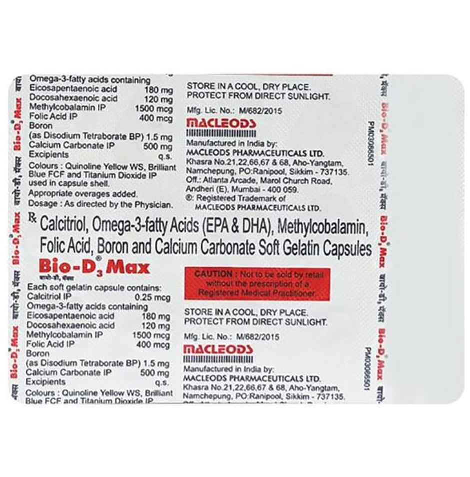 Bio-D3 Max Soft Gelatin Capsule