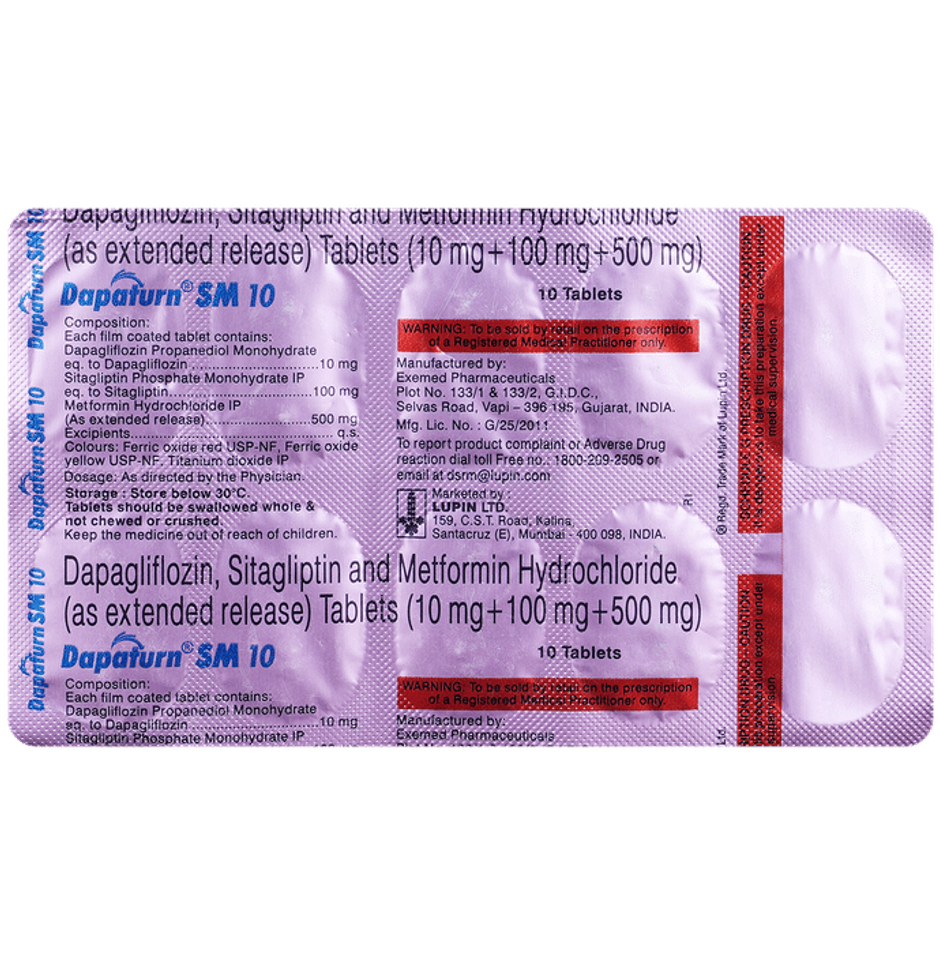 Dapaturn SM 10 Tablet ER