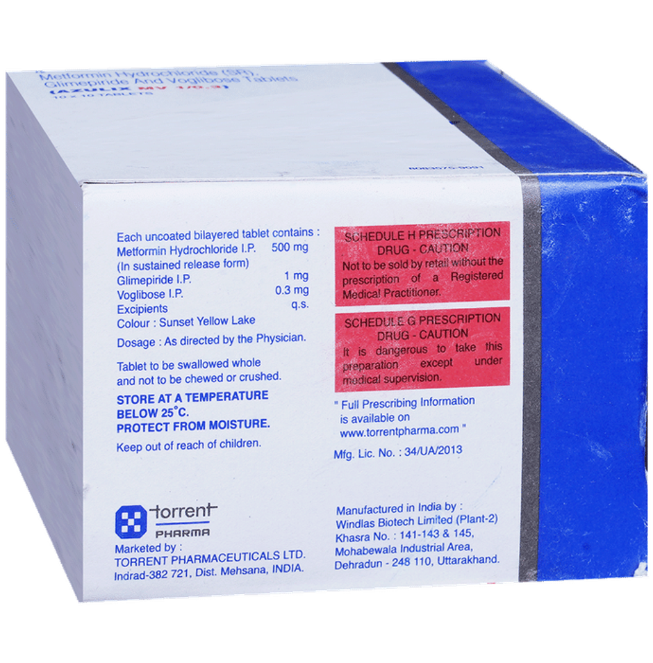 Azulix MV 1/0.3 Tablet SR