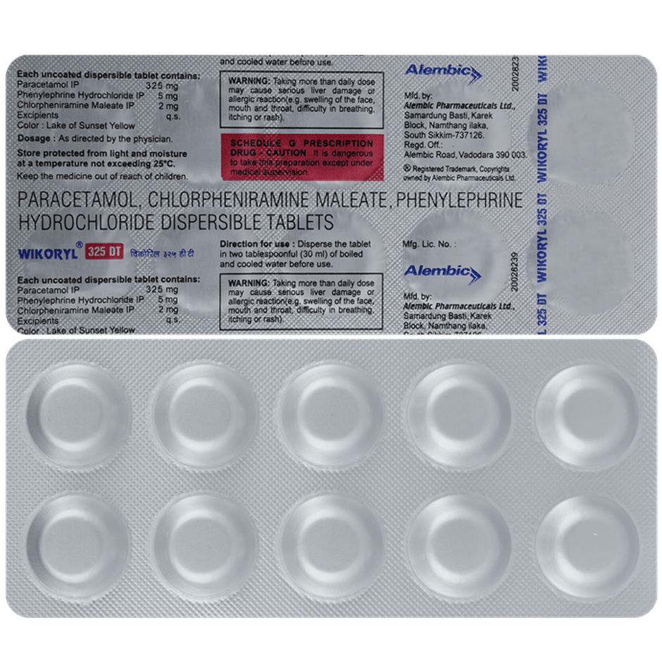 Wikoryl 325 DT Tablet