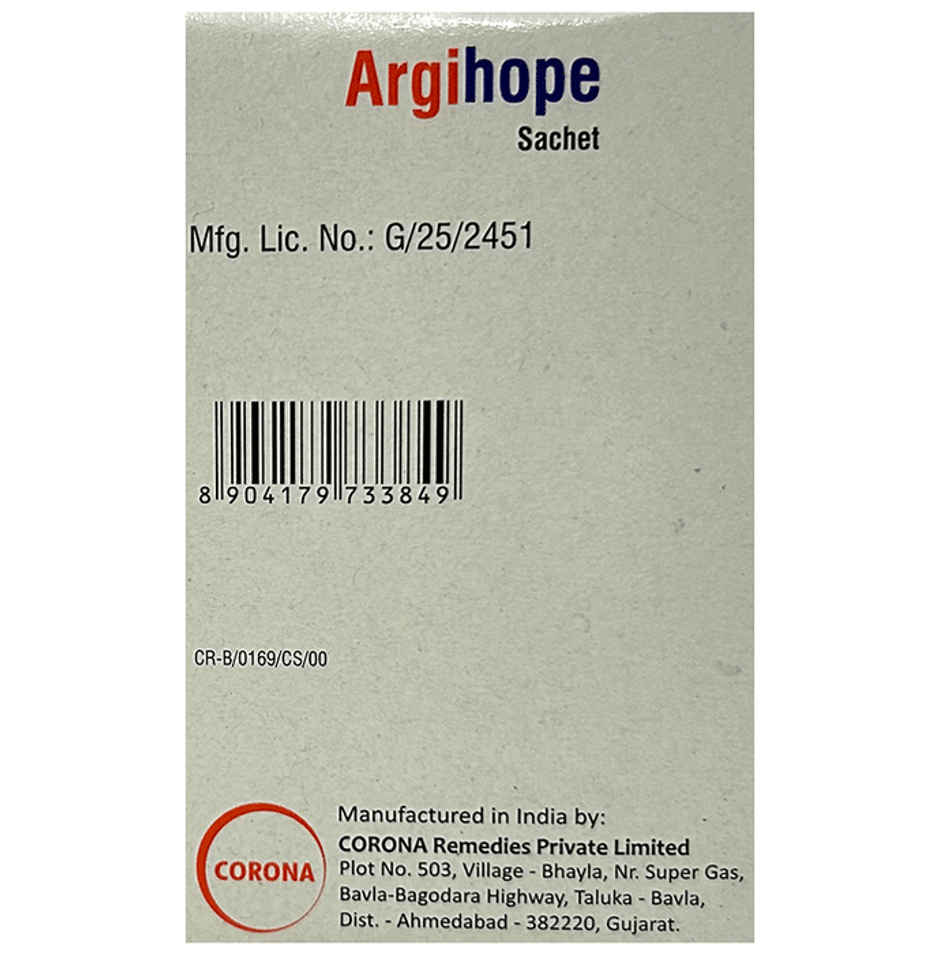 Argihope Orange-Lemon Flavour Sugar Free Granules
