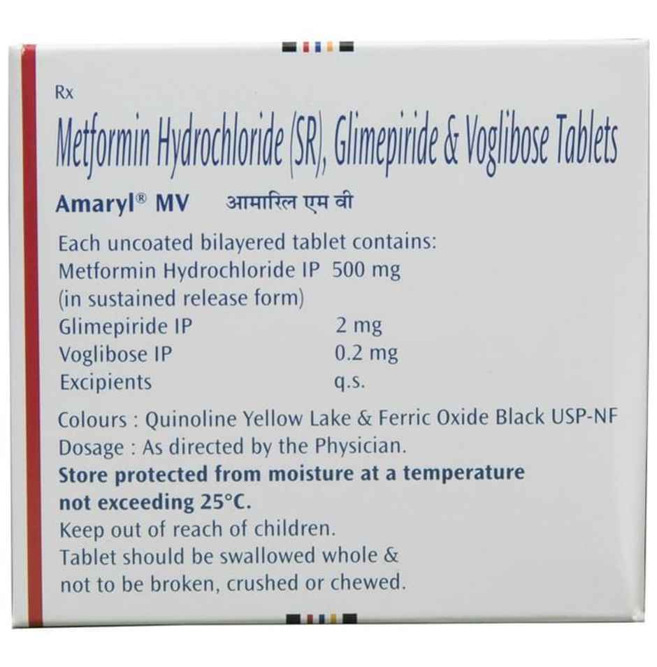 Amaryl MV 2mg Tablet SR