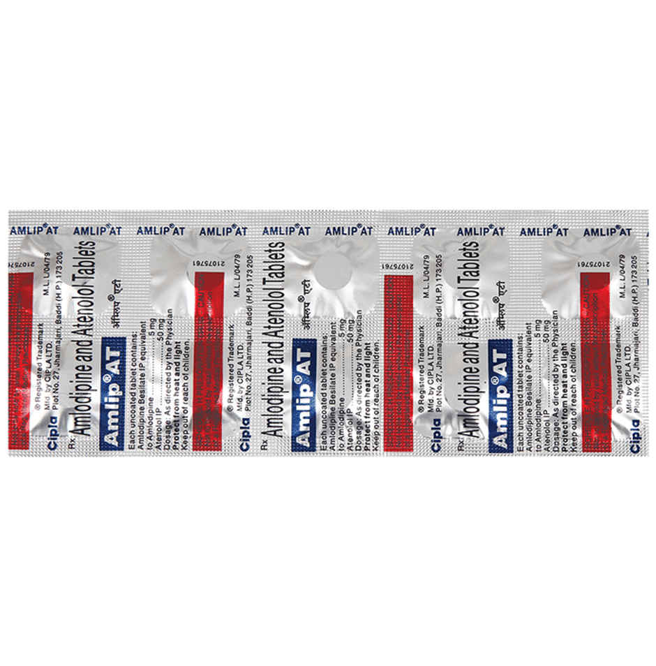 Amlip AT 50mg/5mg Tablet
