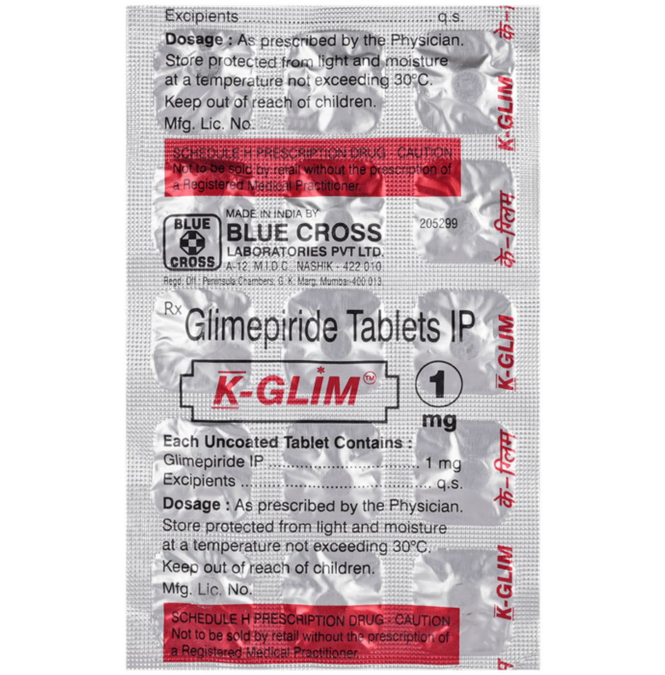 K-Glim 1mg Tablet