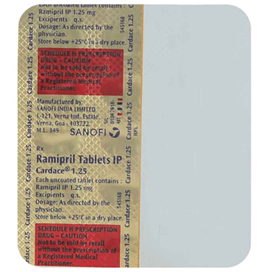 Cardace 1.25 Tablet