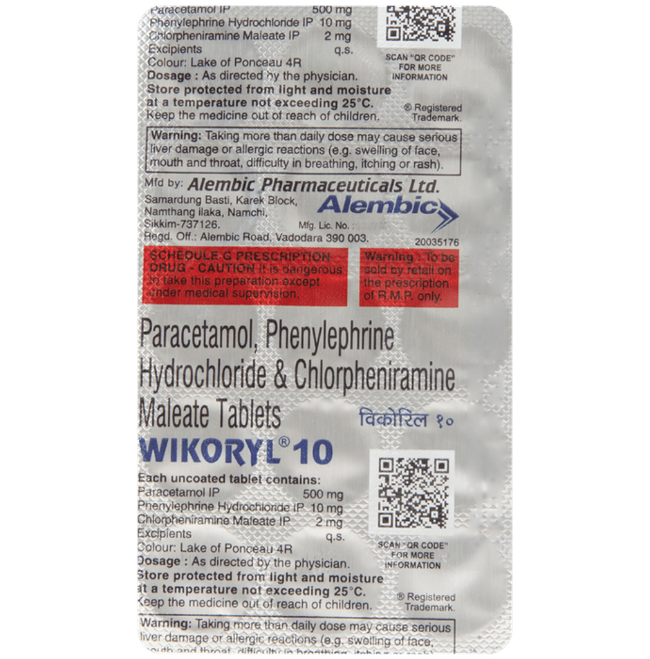Wikoryl 10 Tablet