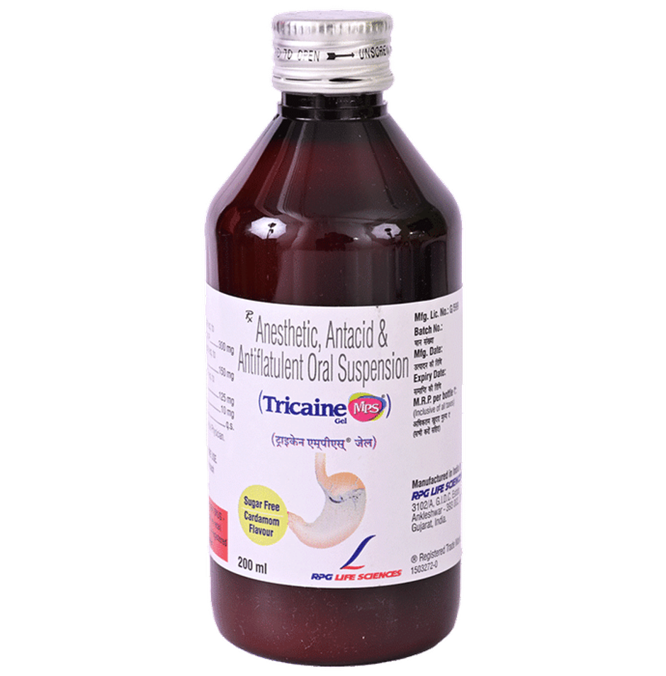 Tricaine MPS Cardamom Flavour Sugar Free Gel 