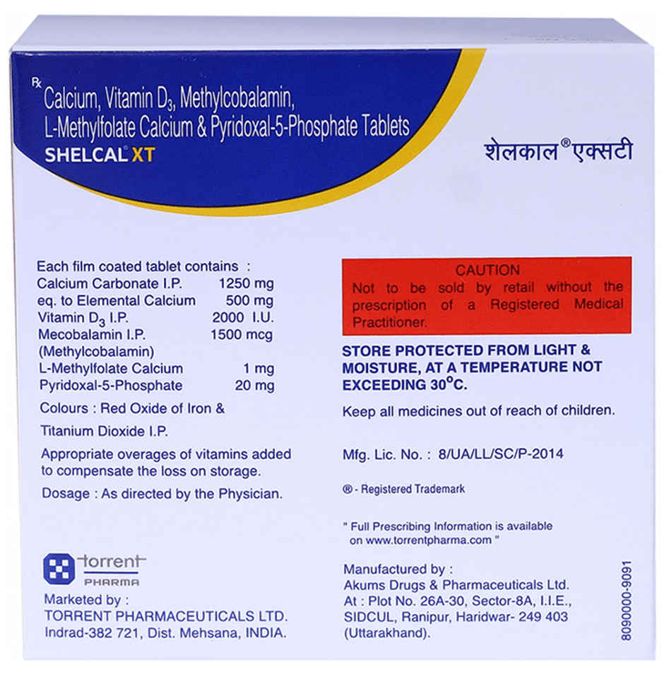 Shelcal XT Vitamin(D3) Tablet