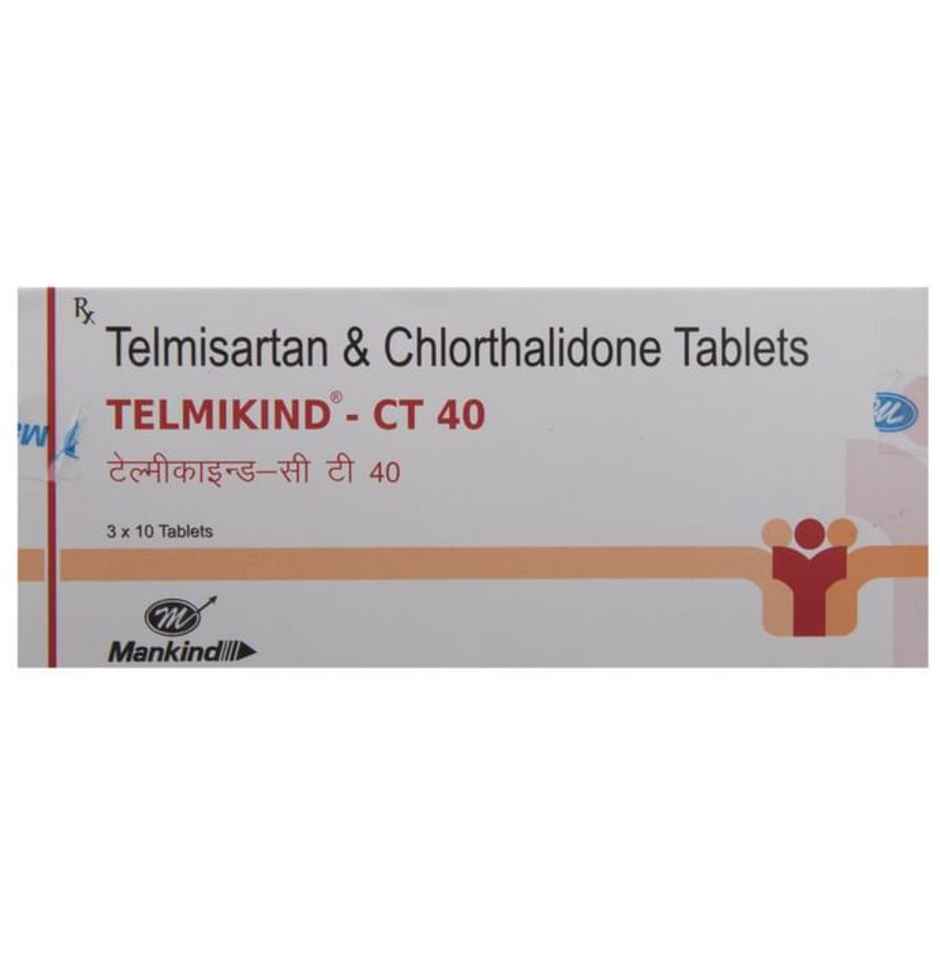 Telmikind-CT 40 Tablet