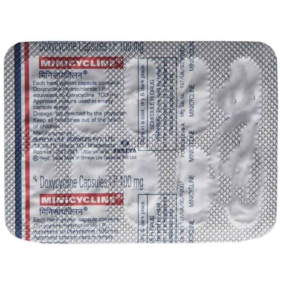 Minicycline 100mg Capsule
