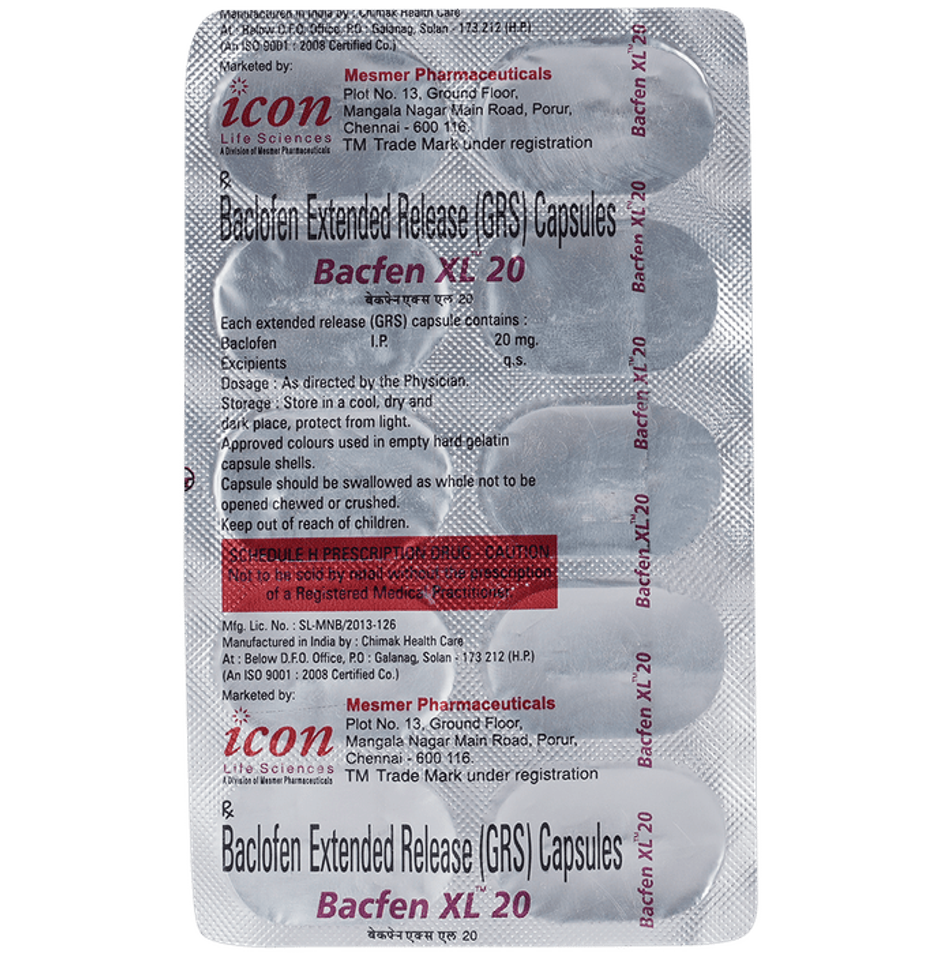 Bacfen XL 20 Capsule ER