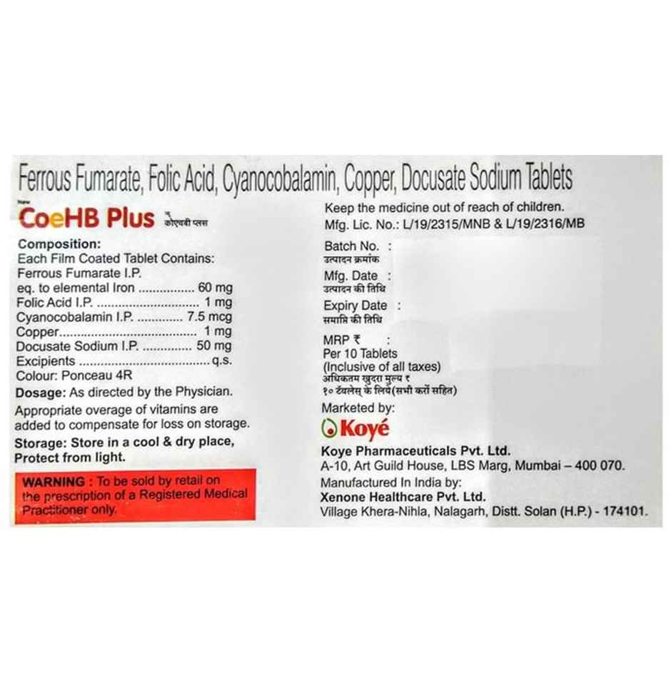 New Coehb Plus Tablet