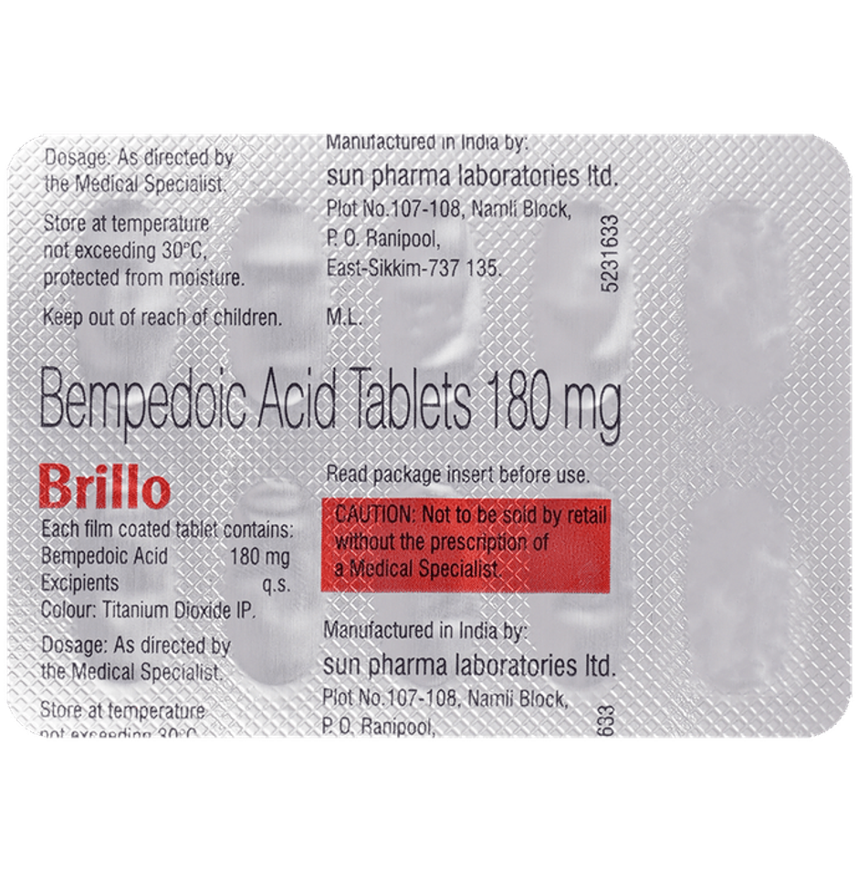 Brillo 180mg Tablet