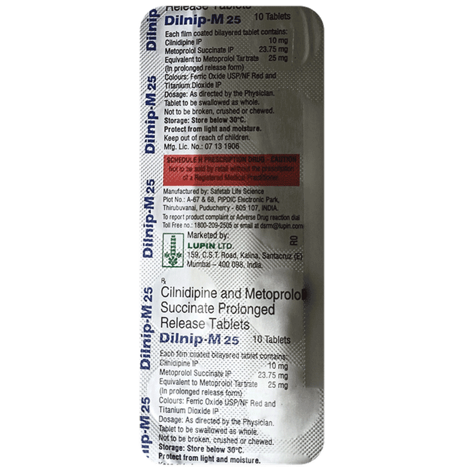 Dilnip-M 25 Tablet PR