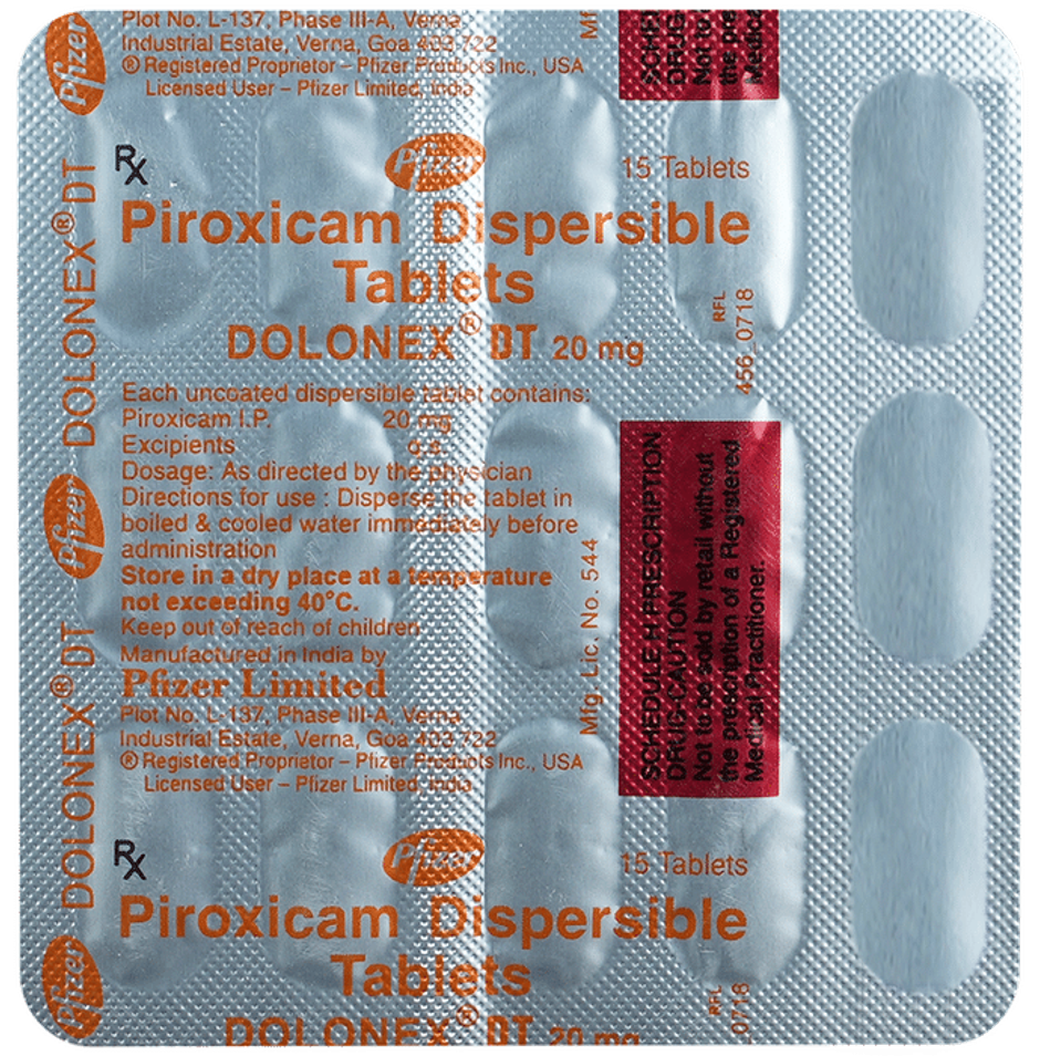 Dolonex DT 20mg Tablet