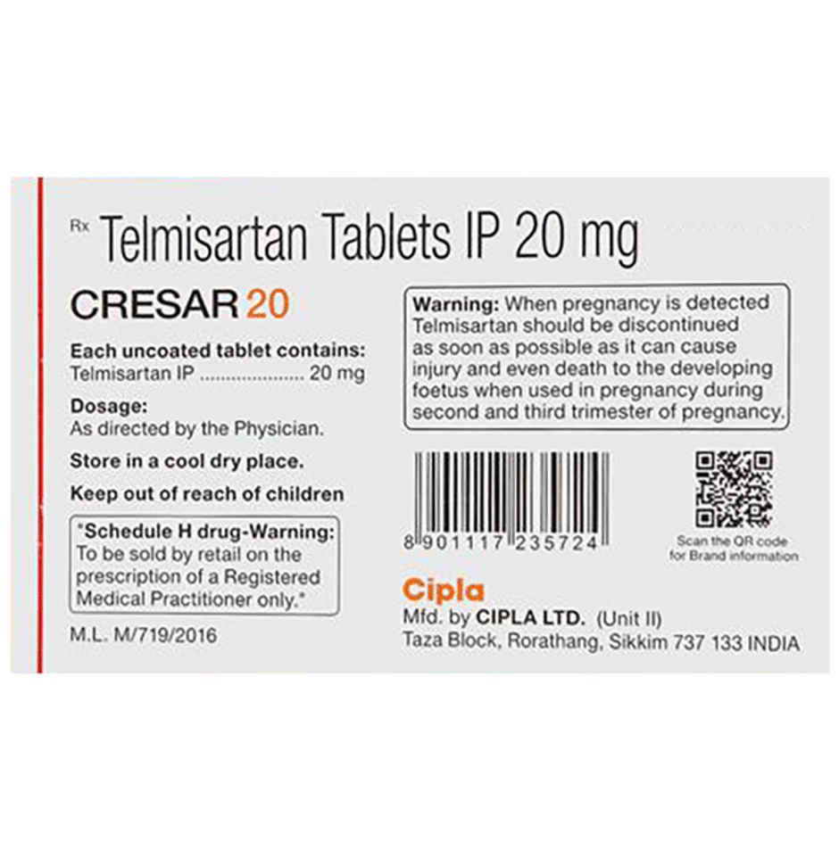 Cresar 20 Tablet