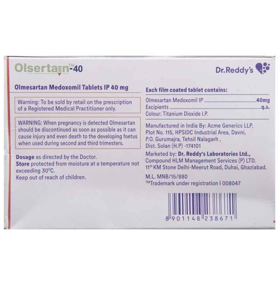 Olsertain-40 Tablet