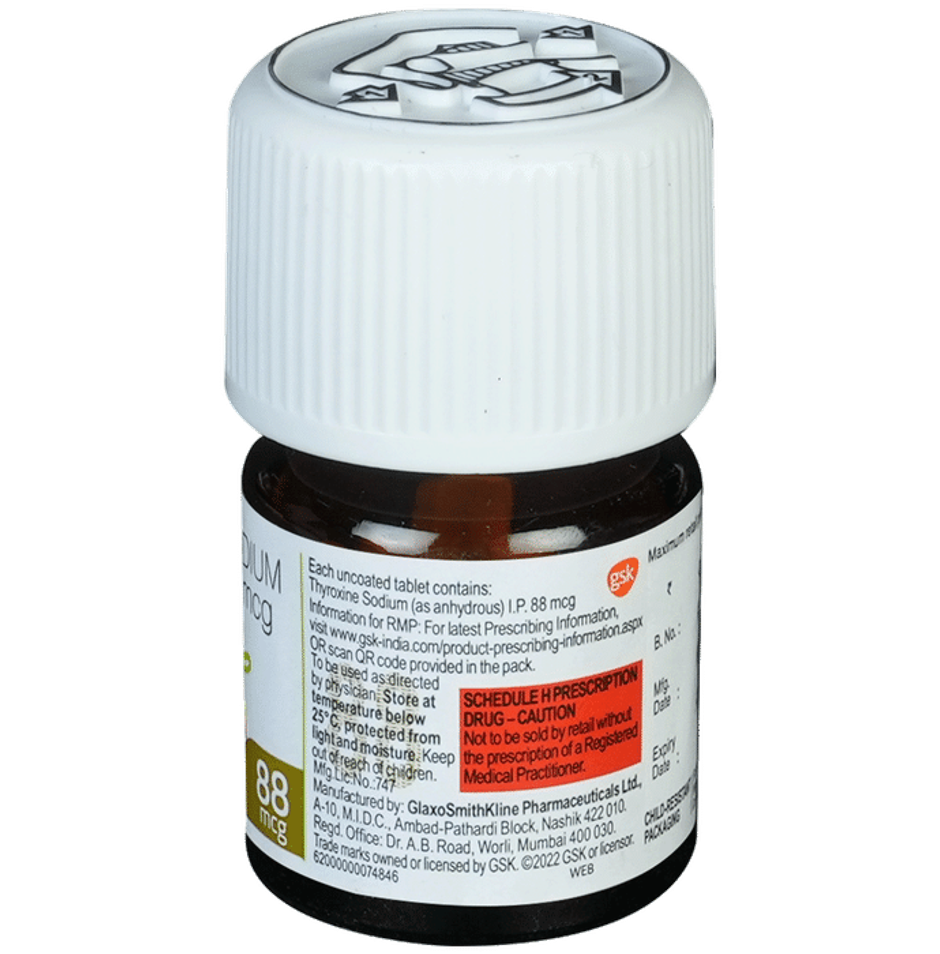 Eltroxin 88 mcg Tablet